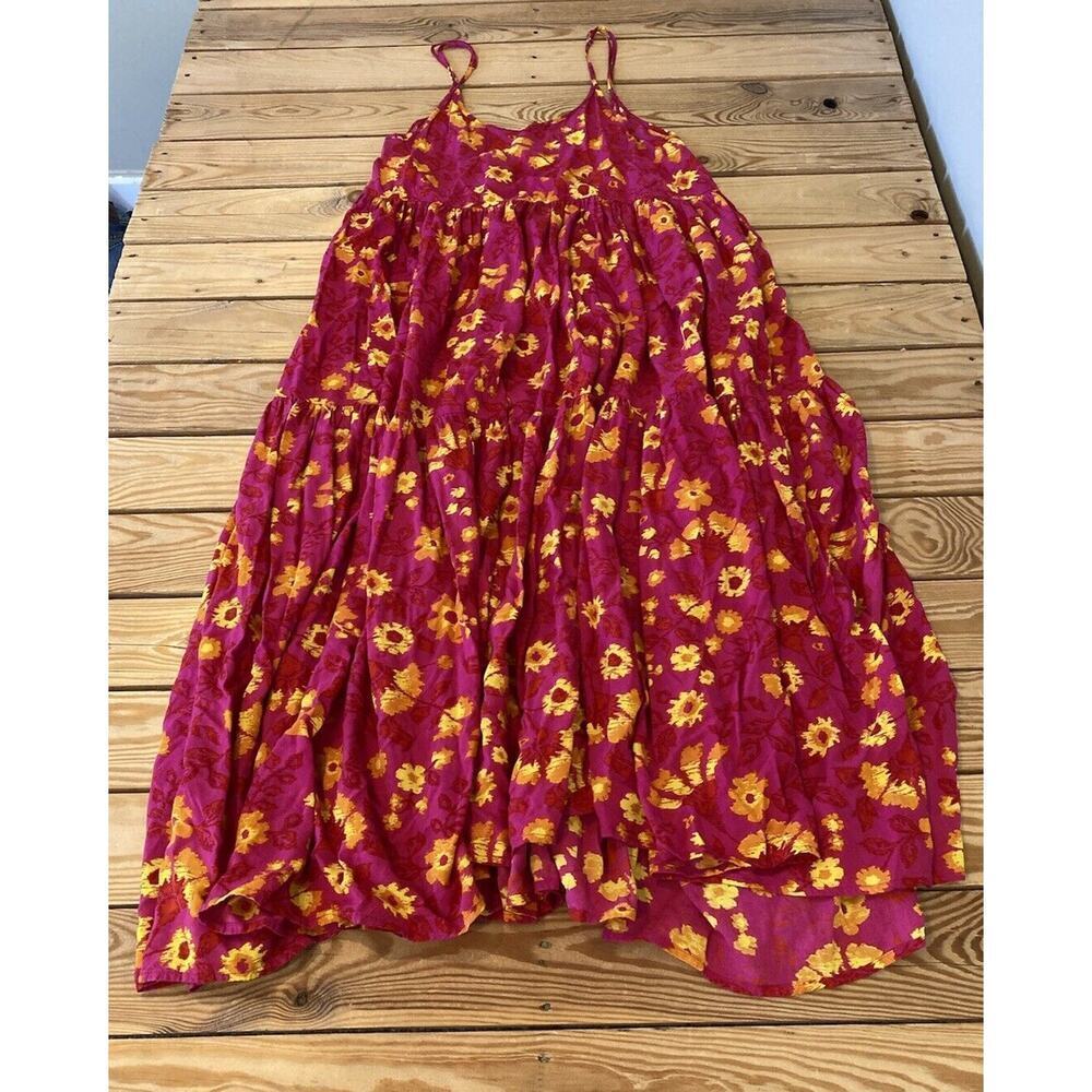 XlX Palms Floral Tank Dress Size Large Women’s Pink
